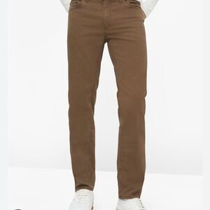 Brax Pants Mens 32 Cooper Fancy Supima Cotton Regular Fit Stretch‎ Brown $198